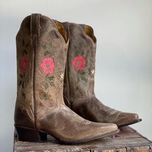 JB Dillon Florian Embroidered Western Boots